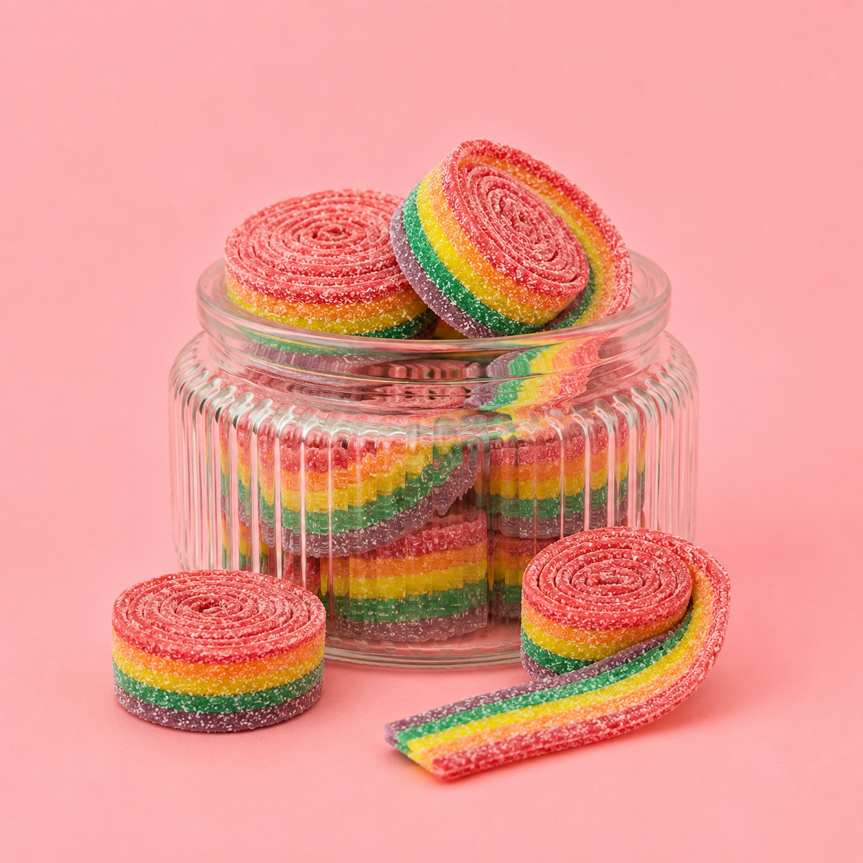 Vidal Rainbow Rolls – Sour Rolled Candy Strips